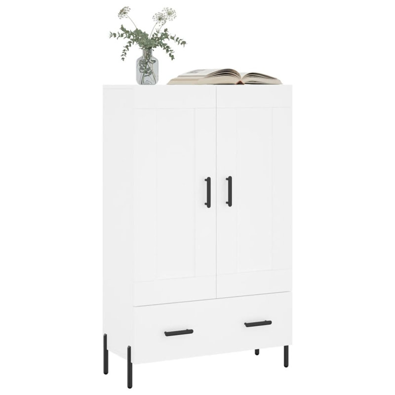 Kolossi Solid Wood 2 - Door Standard Accent Cabinet, White