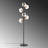 Modern Floor Lamp with Metal Body & Glass Cap, Vintage Colors, 35.4 x 8.7 x 64.2 inches | 6 x E14 Socket (Max 40W), Stylish Metal Base Plate (11.8 inches), Perfect for Glam & Scandinavian Decor, On/Off Button Included-1973172864-1955766189