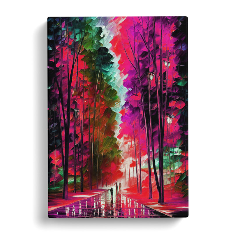 Vibrant Woodland Forest No.3 - Wrapped Canvas, 50cm H x 35cm W x 3cm D