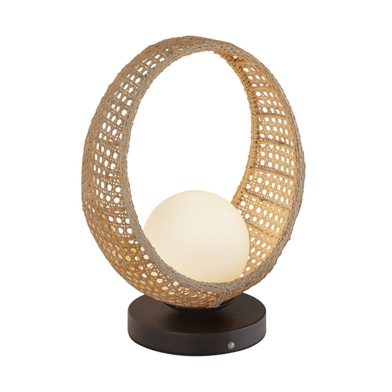 Lampe fantaisie en métal Lanai, H 16 po x l 11,38 po x P 8,38 po