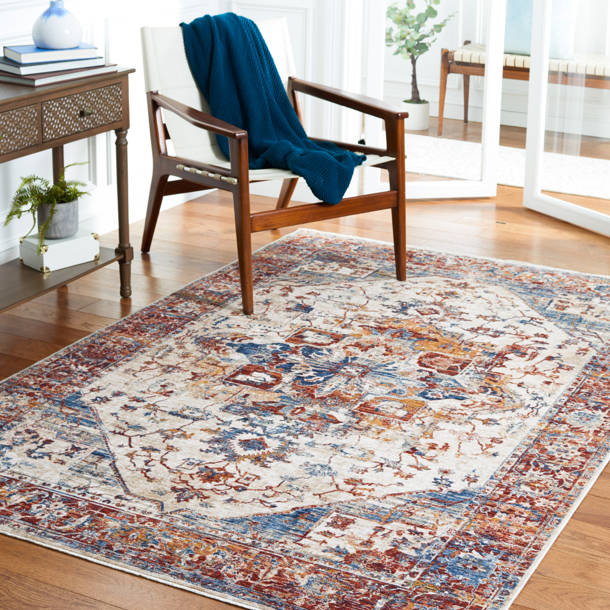 Charlton Home® Christensen Performance White Rug | Wayfair