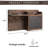 Wooden Mail And Keychain With Key Hook And Mail Sorter