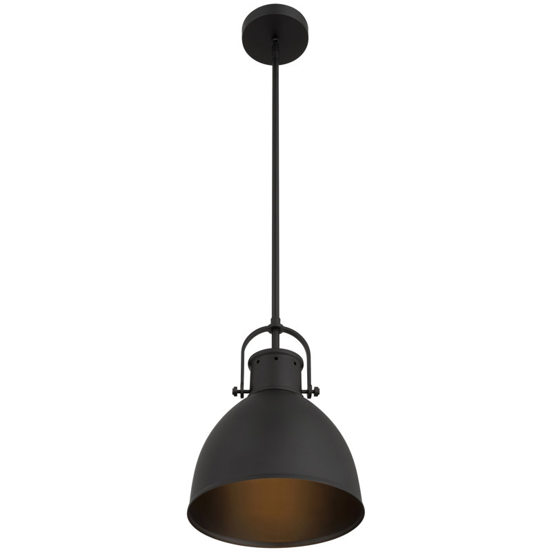 Luminaire suspendu 1 lumière London - finition noir mat, Matte Black