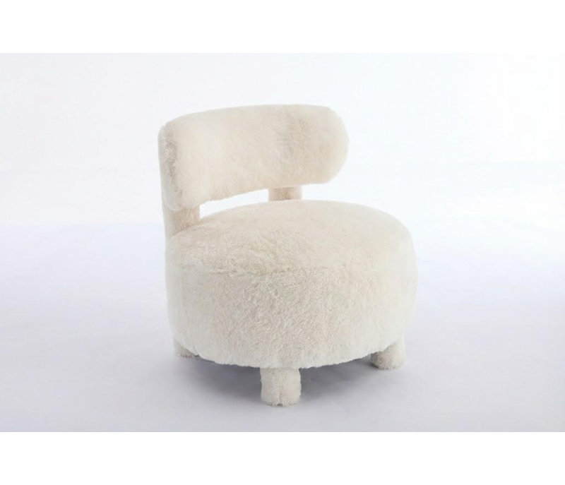 Méridienne rembourrée douce et moelleuse, Blanc