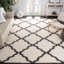 Tapis en polypropylène ivoire / gris foncé Alonnah-1370975329