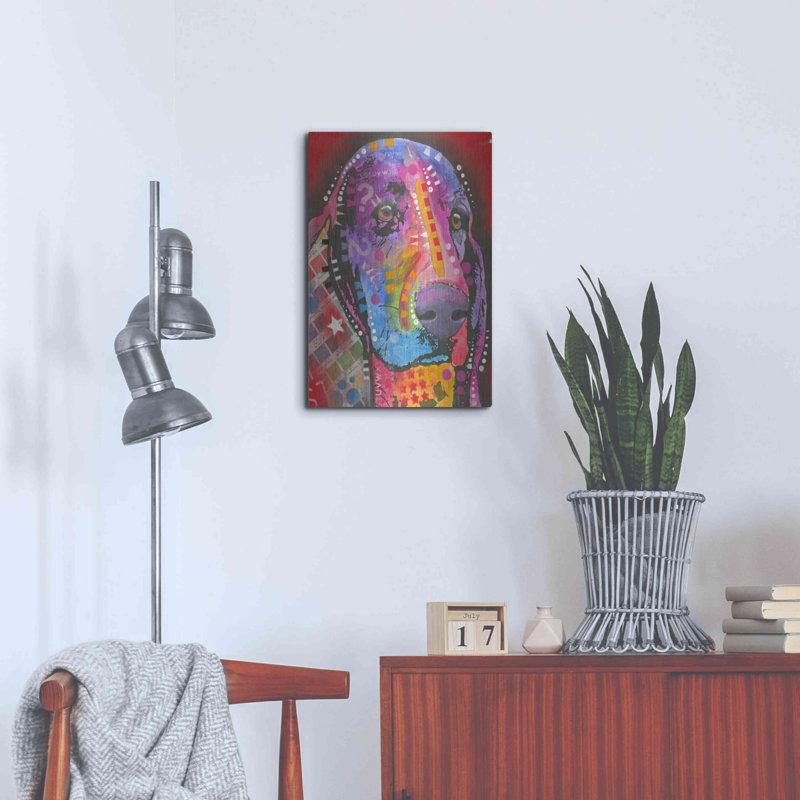 «Pantone Pop Basset Hound» par Dean Russo, H 24 po x l 16 po