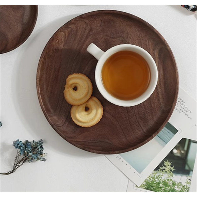 Joezette Wood Tray, 0.5" H x 7.87" W x 7.87" D