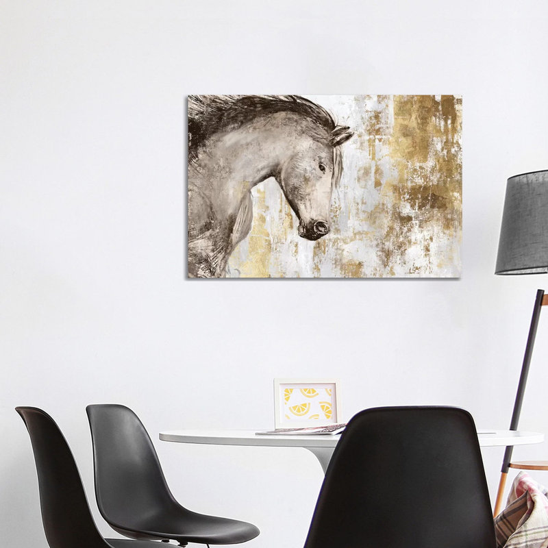 Equestrian Gold V by PI Galerie - Wrapped Canvas Painting, 101.6 cm H x 66.04 cm W x 1.91 cm D