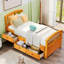 Lit plateforme simple avec rangement en bois massif Eckart-471351923