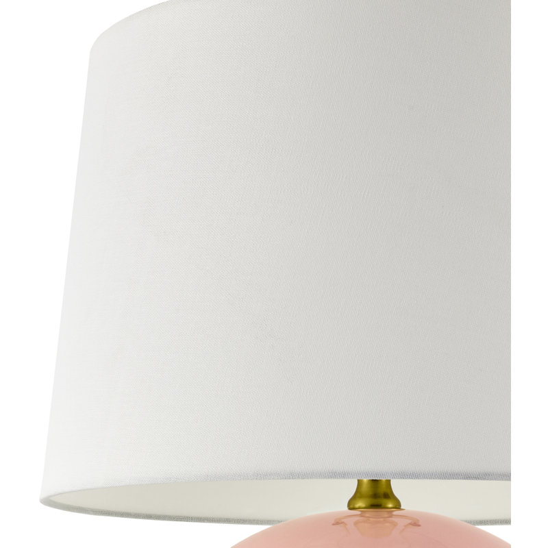 Havrilka Sphere Ceramic Table Lamp, Pink