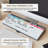 ECR4Kids MessageStor Dry-Erase Keyboard Write and Store, Desk Organization, Assorted