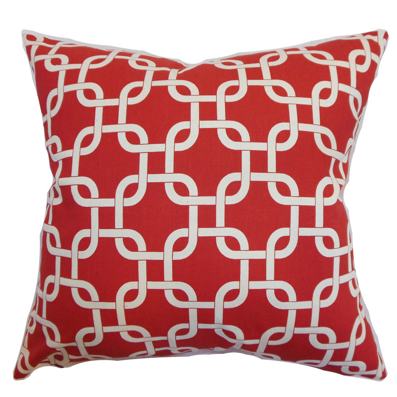 Taie décorative Qishn, Rouge à lèvres naturel, Grand