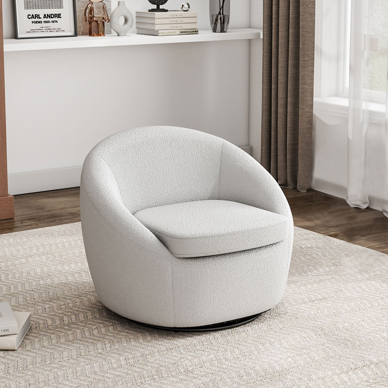 Clorinde Upholstered Swivel Armchair