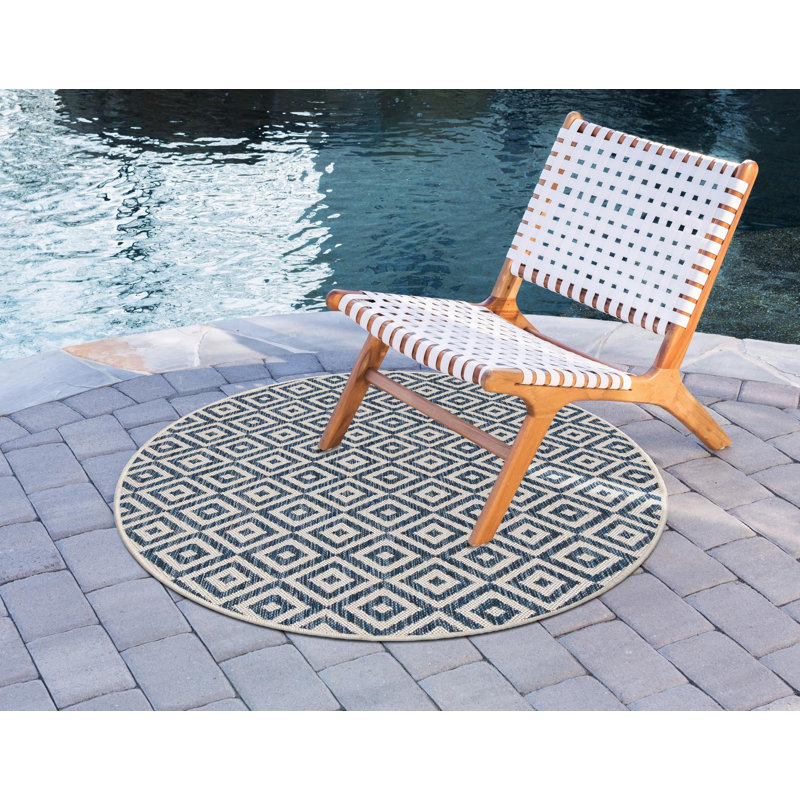 Jill Zarin Costa Rica Indoor/Outdoor Rug, Round 4'1"