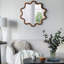 Miroir d'appoint en bois avec cadre unique