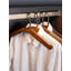 Solid Wood and Brass Clothes Hanger-102830736