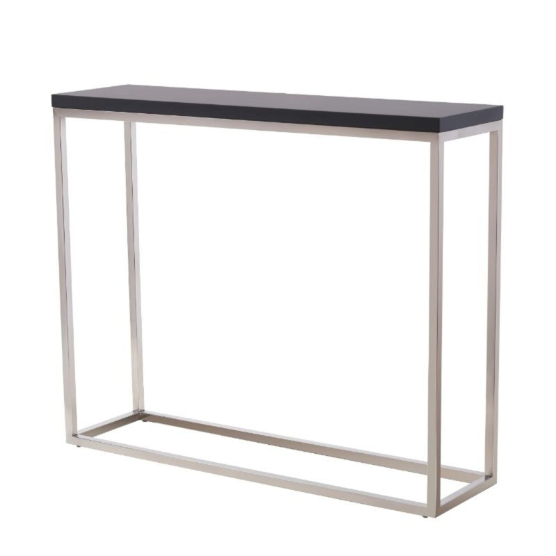Camp Narrow Console Table, Black, Black