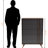 Jovi Brown Finish 5-Drawer Bedroom Chest With PVC Handles, 44.41" H X 31.37" W X 15.45" D