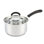 Casserole en acier inoxydable de 2 pintes avec couvercle Cook N Home Professional, petite casserole à induction pour cuisson, poignée en silicone Stay-Cool