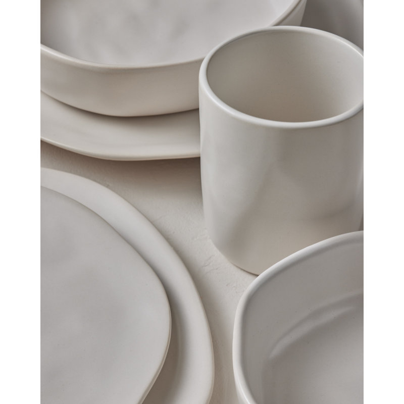 Service de table 32 pièces Stone by Mercer Project Hekonda, Blanc