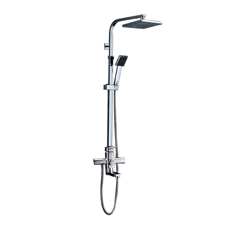 Juno Odele Wall-Mounted Shower Set with Handheld Shower and Thermostatic Mixer