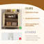 2-Door Accent Cabinet with Fluted Fronts and Adjustable Shelf