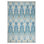 Seneca Blue Machine Printed Washable Rug