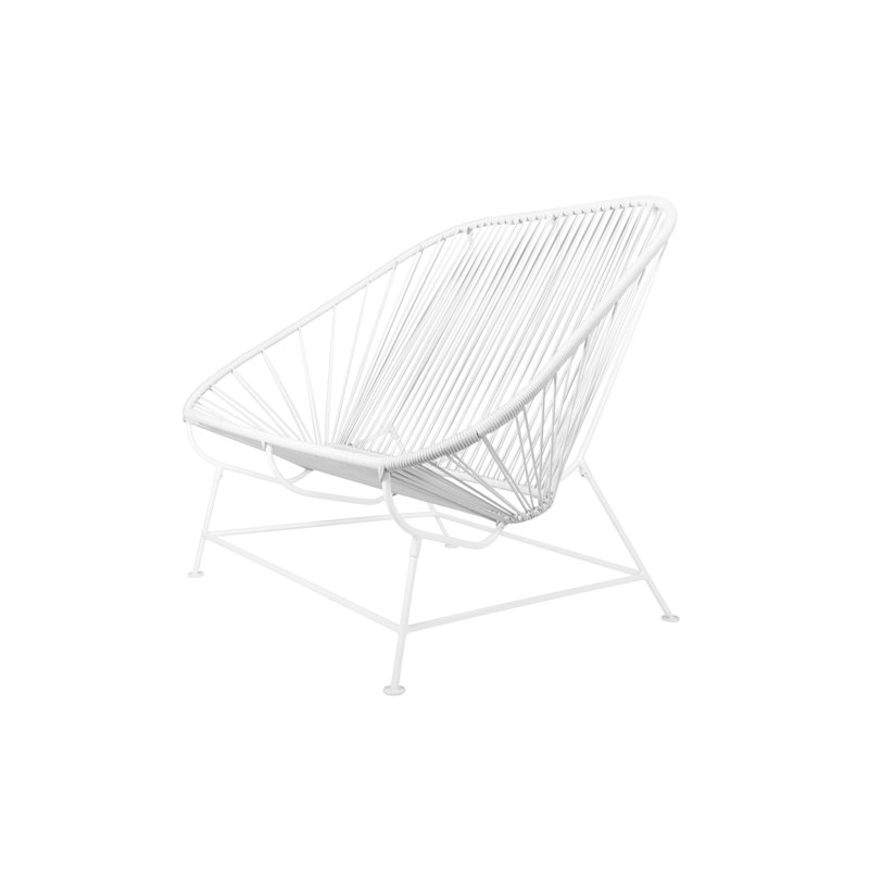 InLove Indoor/Outdoor Handmade Loveseat, White/White