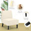 Ensemble de 2 fauteuils d'appoint sans accoudoirs en tissu Latitude Run® avec pieds en bois d'hévéa gris-2067063036
