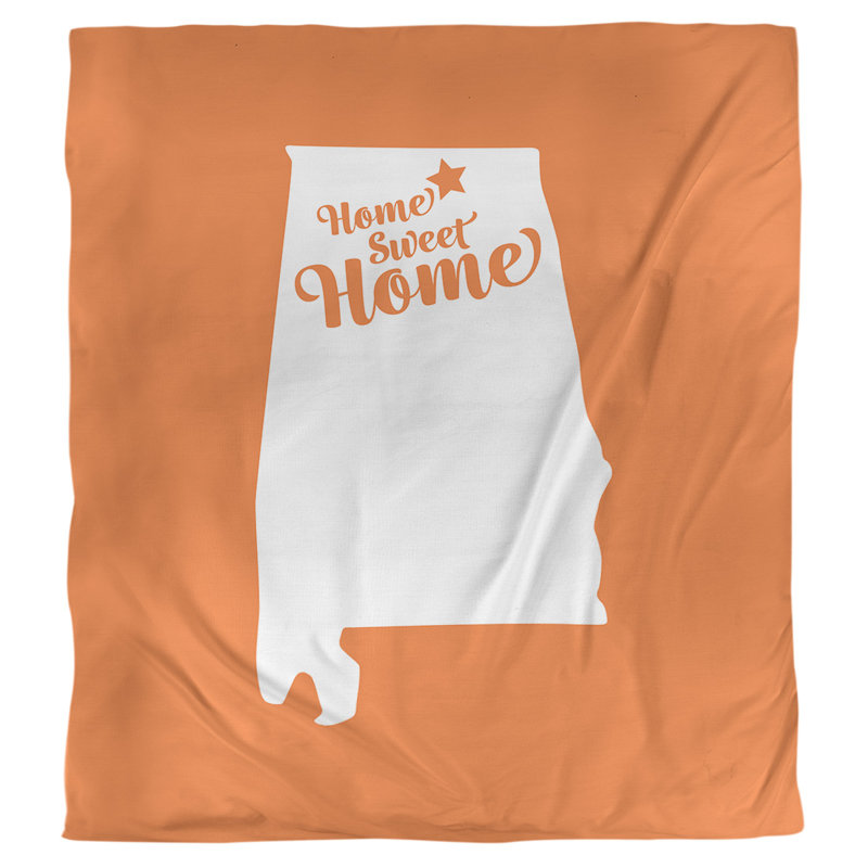 Housse de couette à la maison Huntsville, Housse de couette simple TG, Orange