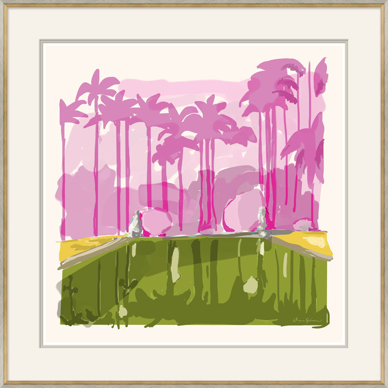 Palm Spring Print by Dana Gibson, Pink/Green