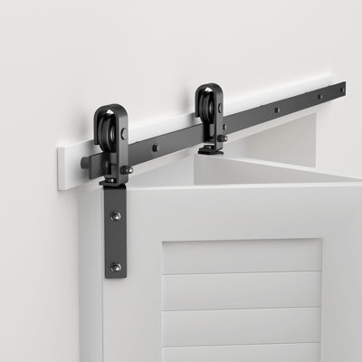 30" Bi-Folding Sliding Barn Door Hardware Track Kit,Smoothly&Qui...