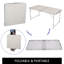 60cm Rectangular Adjustable Folding Table