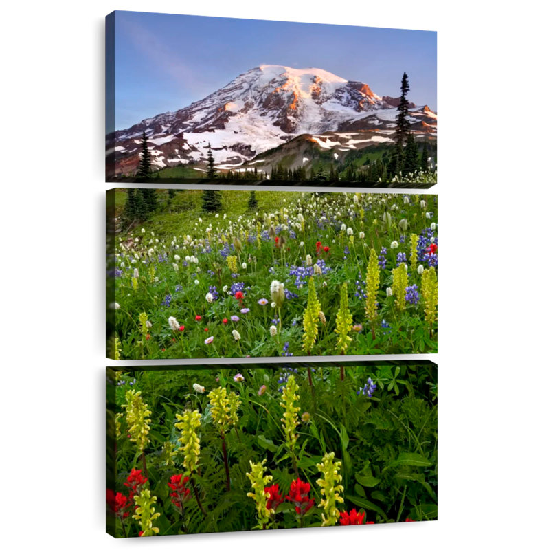 Alvord Mount Rainier Wildflowers, H 32 po x l 20 po