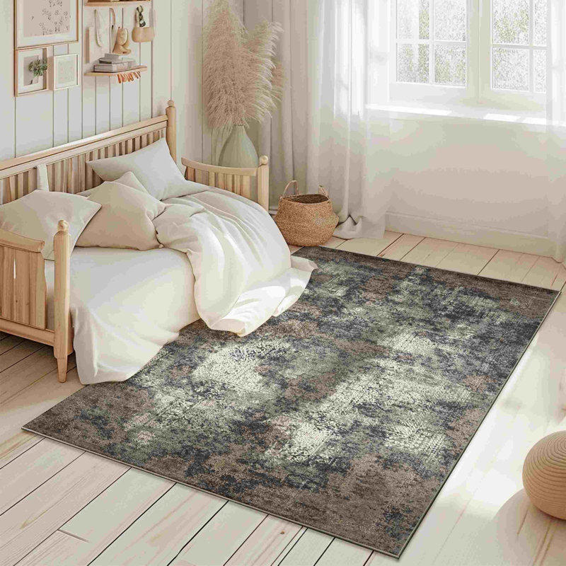 Tapis Goudy 9901 - Gris, Tapis de couloir 2 pi 8 po x 11 pi 10 po