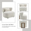 Chaise d'appoint rembourrée avec coussin Faisa