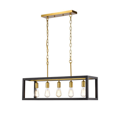 Hawkinson 5 - Light Kitchen Island Square / Rectangle Chandelier
