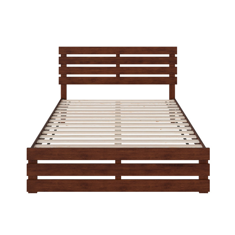 Jaqson Slat Bed, Walnut, Queen