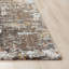 Art abstrait recyclé tissé à la machine P.E.T. Tapis brun-155419661