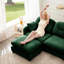 Ensemble de 4 canapés modulaires en chenille douce, conception ergonomique, coussin et matériau de chenille modulaire personnalisable-646898260-646898261