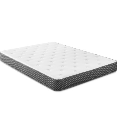 Matelas pour très grand lit 6 po - Mousse ferme avec surface extensible en tricot qui absorbe la mémoire gélifiée pour soulager l'inconfort des pieds