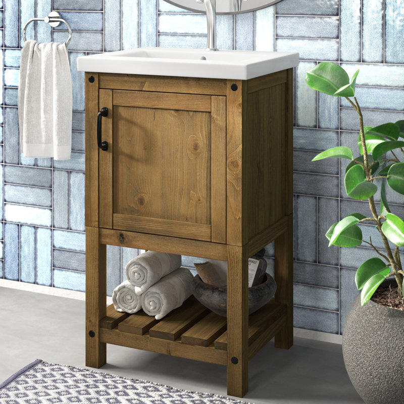 Ensemble de meuble-lavabo simple 20 po Radstock, Naturel antique