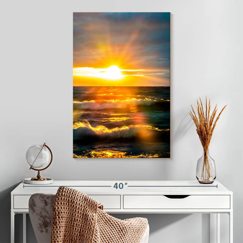 Gillard Sunrise Over Ocean I, H 30 po x l 20 po