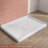 48" X 36" Double Threshold Shower Pan Base In White With Center Drain Assembly & Drain Cover Included