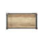 Bibliothèque à 4 tablettes en bois composite et chêne antique et gris sable