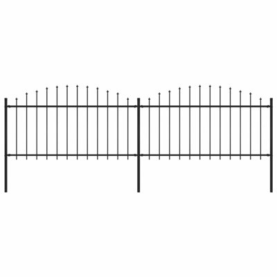 Chambersburg Black Metal Fence Panels