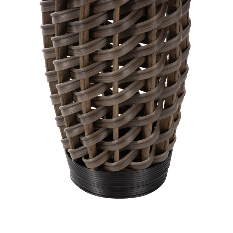 Grand vase décoratif brun avec passe-partout brun foncé Chesterland, H 47,5 po x l 12 po x P 12 po