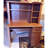 Computer Desk,Oak finish,three adjustable shelves,Engineered wood