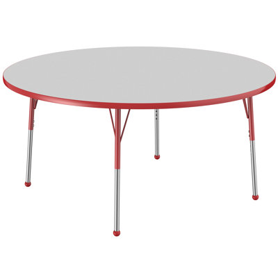 Round T-Mold Adjustable Height Activity Table
