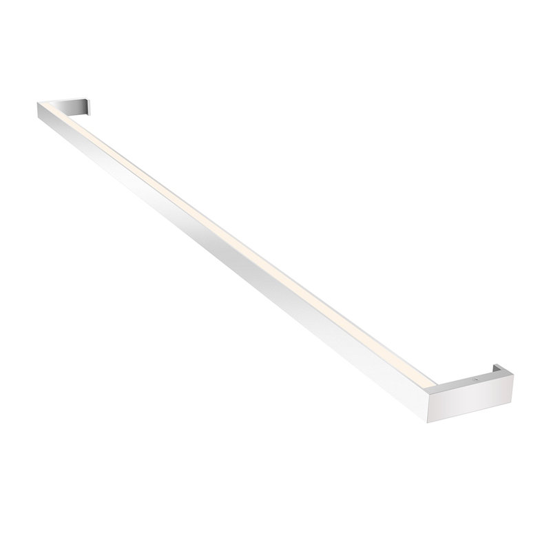 Bright Satin Aluminum Thin-Line 48" LED Sconce